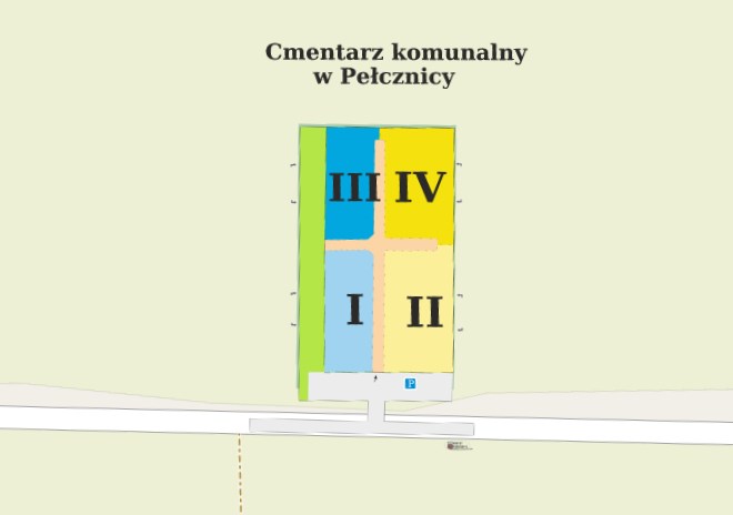 Obraz przedstawiający Cmentarz Komunalny w Pełcznicy